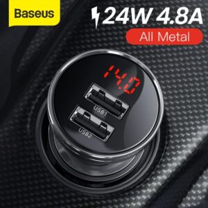 Baseus 24W 4.8A Digital Display Car Charger 01